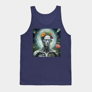 Cyborg with plants in head Tank Top